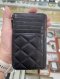 Chanel O-CARD HOLDER BLACK CV GHW N0N0AG49