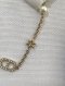 Dior CD CRYSTAL NECKLACE GOLD