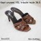YSL HIGHT HEELS BROWN SIZE.36.5