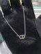 Dior CD CRYSTAL NECKLACE SILVER
