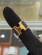 Hermes RING SIZE.XS GOLD/BLACK