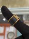 Hermes RING SIZE.XS GOLD/BLACK
