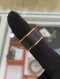 Hermes RING SIZE.XS GOLD/BLACK