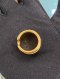 Hermes RING SIZE.XS GOLD/BLACK