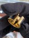 Hermes RING SIZE.XS GOLD/BLACK