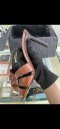 YSL HIGHT HEELS BROWN SIZE.36.5