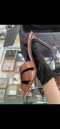 YSL HIGHT HEELS BROWN SIZE.36.5