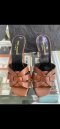 YSL HIGHT HEELS BROWN SIZE.36.5