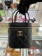 Chanel VANITY CASE BLACK GHW MICROCHIP