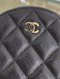 Chanel ROUND CHAIN CLUTCH GHW BLACK HOLO29