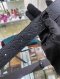 Gucci BELT BLACK SILVER SIZE.100