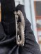 Chanel CC LOGO SILVER CRYSTAL BROOCH