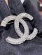 Chanel CC LOGO SILVER CRYSTAL BROOCH