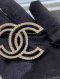 Chanel CC LOGO GOLD CRYSTAL BROOCH