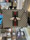 Gucci GG SUPREME BEE ZIP POUCH BAG
