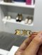 Dior HAIR CLIP LOGO GOLD