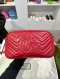 Gucci GG MARMONT CAMERA BAG 24 CM RED