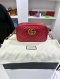 Gucci GG MARMONT CAMERA BAG 24 CM RED
