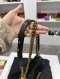 Chanel BOY 8" BLACK LAMB FUR GHW HOLO28