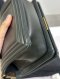 Chanel BOY 8" BLACK LAMB FUR GHW HOLO28