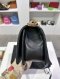 Chanel BOY 8" BLACK LAMB FUR GHW HOLO28
