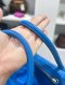 Hermes LINDY 34 BLUE HYDRA EVERCOLOR SHW STAMP X
