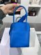 Hermes LINDY 34 BLUE HYDRA EVERCOLOR SHW STAMP X