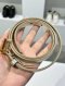 Dior CD 30 MONTAIGNE REVERSIBLE METALLIC BELT SIZE80 2022