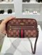 Gucci OPHIDIA MINI CROSSBODY BAG RED