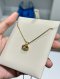 Dior CD Logo Vintage Necklace Gold