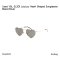 YSL LOULOU HEART-SHAPED SUNGLASSES BLACK