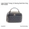 Chanel TRENDY CC BOWLING SMALL BLUE GREY LAMB GHW HOLO26
