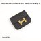Hermes CONSTANCE SLIM WALLET NOIR STAMPZ
