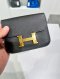 Hermes CONSTANCE SLIM WALLET NOIR STAMPZ