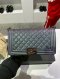 Chanel BOY 10" GOATSKIN PURPLE RAINBOW HOLO21