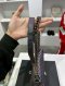 Chanel BOY 10" GOATSKIN PURPLE RAINBOW HOLO21