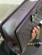 Chanel BOY 10" GOATSKIN PURPLE RAINBOW HOLO21
