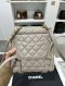 Chanel URBAN SPIRIT MINI BACKPACK GREY LAMB GHW HOLO27