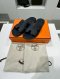 Hermes IZMIR SANDALS NAVY SIZE44