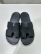 Hermes IZMIR SANDALS NAVY SIZE44