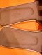 Hermes ORAN SANDALS GOLD SIZE 41