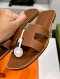 Hermes ORAN SANDALS GOLD SIZE 41
