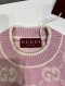 Gucci GG KNIT WOOL TOP PINK SIZE M