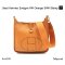 Hermes EVELYNE PM ORANGE SHW STAMP J# 2006