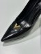 Louis Vuitton V HEART BREAKER HEELS BLACK PATENT SIZE 37.5