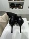 Louis Vuitton V HEART BREAKER HEELS BLACK PATENT SIZE 37.5