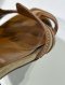 Hermes OASIS SANDAL BROWN CANVAS SIZE 38.5