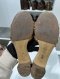 Hermes OASIS SANDAL BROWN CANVAS SIZE 38.5