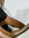 Hermes OASIS SANDAL BROWN CANVAS SIZE 38.5