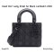Dior LADY DIOR SMALL SO BLACK LAMBSKIN 2021